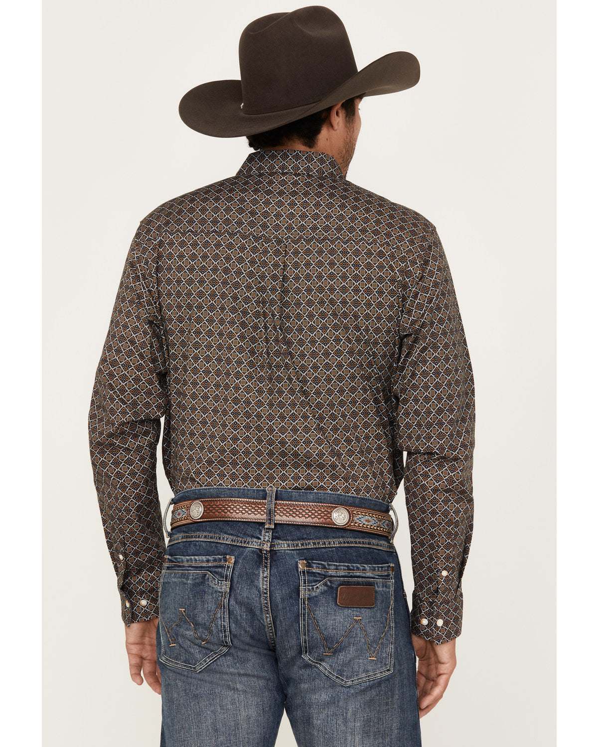 Men's Money Maker Print Long Sleeve Button-Down Western Shi | Cody James Clothing|Sale