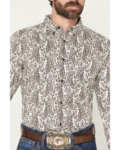 Men's Dagget 2.0 Paisley Print Long Sleeve Button-Down Stre | Cody James Clothing