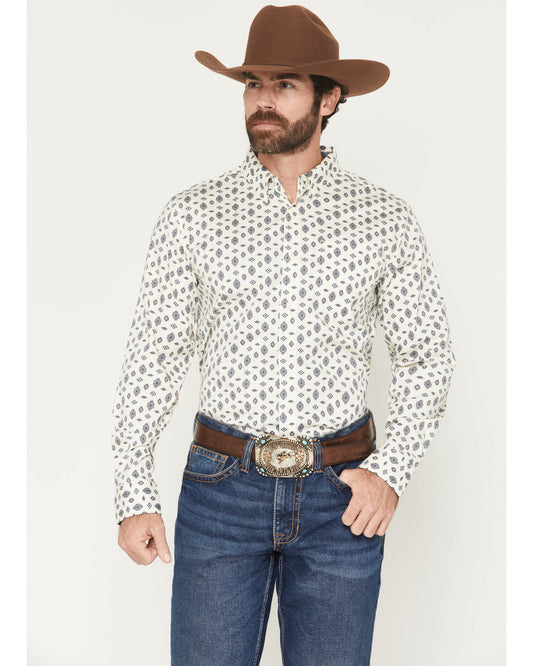 Men's Horizon View Southwestern Geo Print Long Sleeve Butto | Cody James Clothing