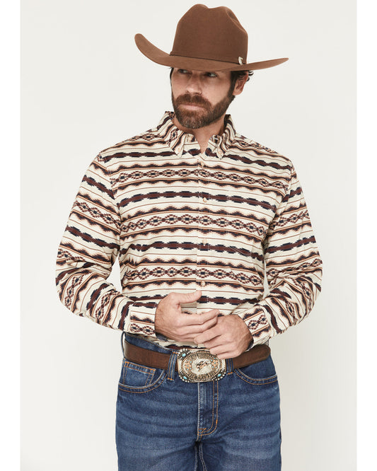 Men's Maverick Southwestern Print Long Sleeve Button-Down S | Cody James Clothing