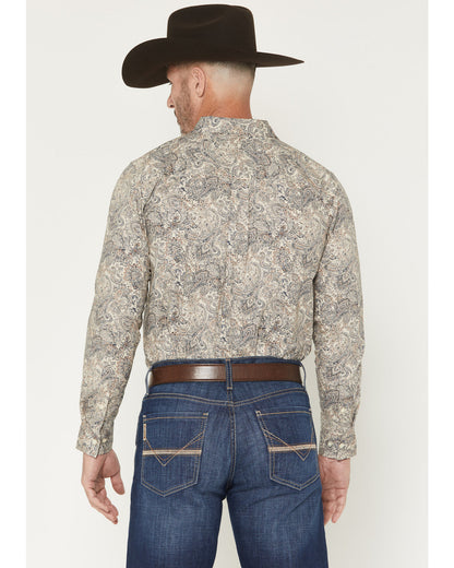 Men's Neverland Paisley Print Long Sleeve Button-Down Stret | Cody James Clothing