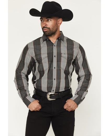 Black 1978® Men's Ace Plaid Print Long Sleeve Button-Down W | Cody James Clothing