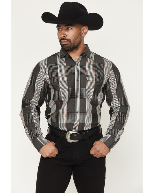 Black 1978® Men's Ace Plaid Print Long Sleeve Button-Down W | Cody James Clothing