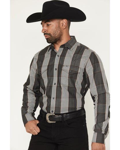 Black 1978® Men's Ace Plaid Print Long Sleeve Button-Down W | Cody James Clothing