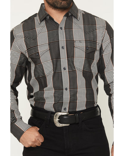 Black 1978® Men's Ace Plaid Print Long Sleeve Button-Down W | Cody James Clothing