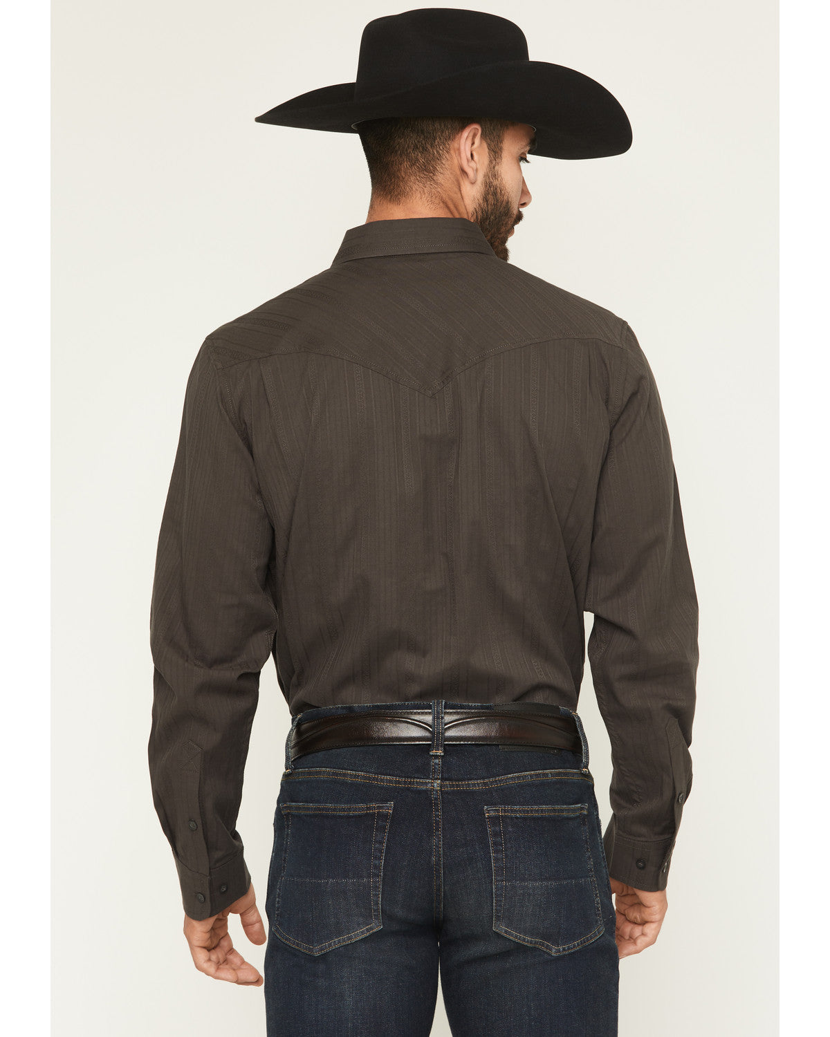 Black 1978® Men's Cluny Tonal Striped Long Sleeve Button-Do | Cody James Clothing