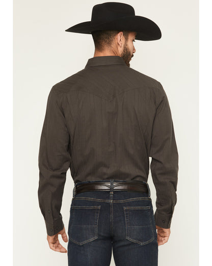 Black 1978® Men's Cluny Tonal Striped Long Sleeve Button-Do | Cody James Clothing
