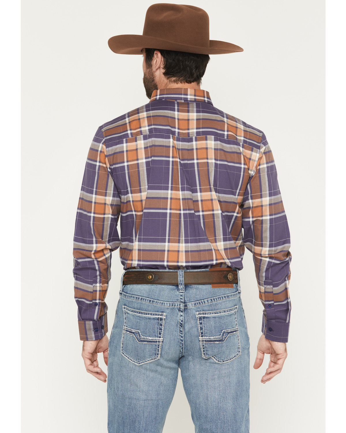 Men's Smokey Trail Plaid Print Long Sleeve Button-Down Stre | Cody James Clothing