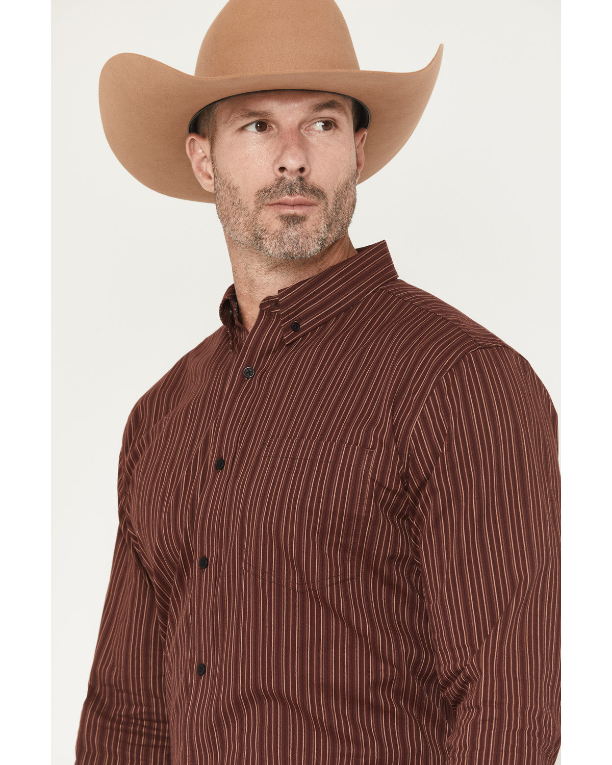 Men's Wildfire Stripe Print Long Sleeve Button-Down Stretch | Cody James Clothing