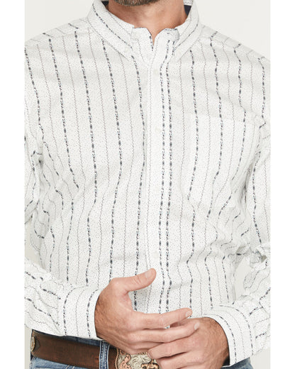 Men's Ranchers Legend Floral Stripe Print Long Sleeve Butto | Cody James Clothing