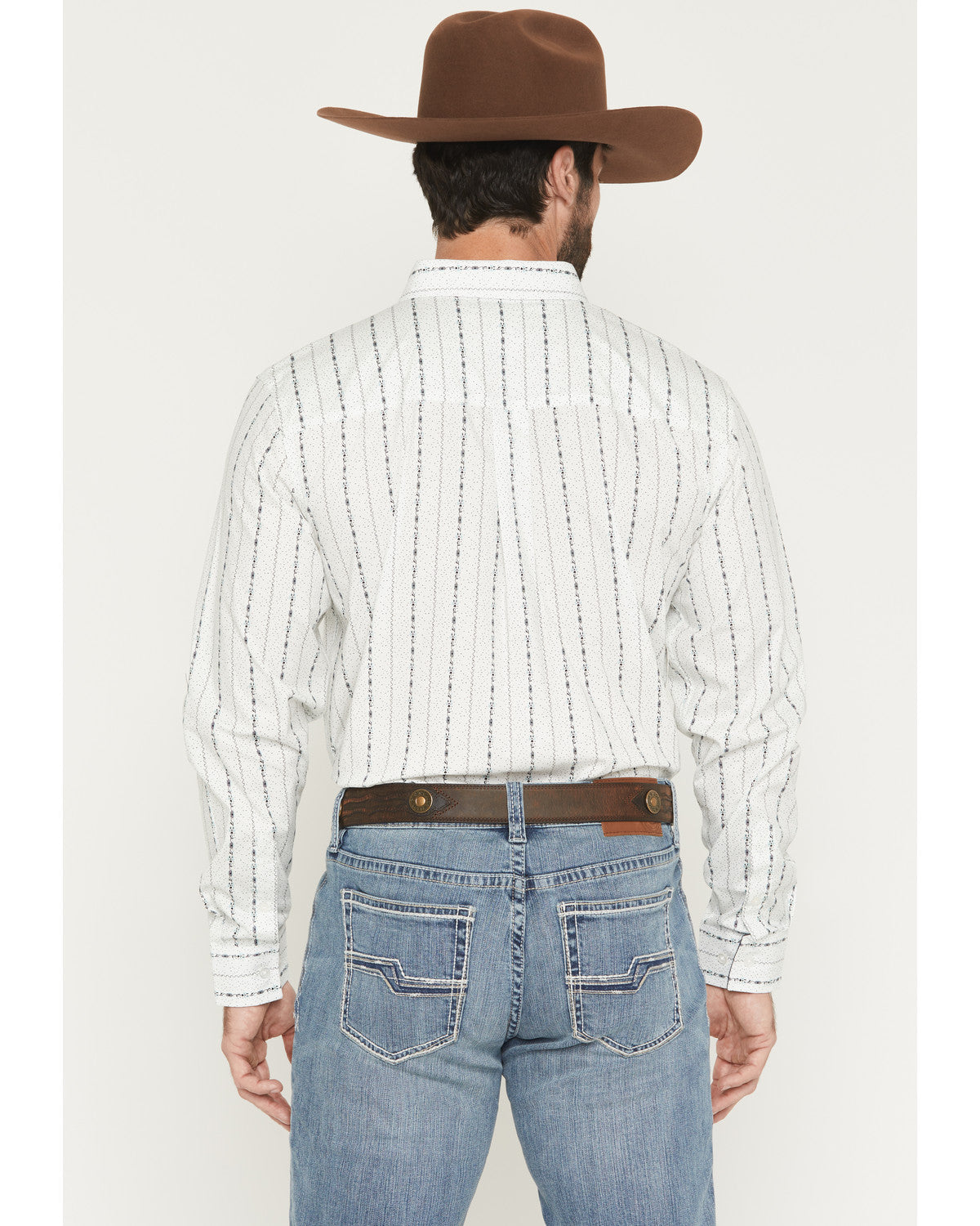 Men's Ranchers Legend Floral Stripe Print Long Sleeve Butto | Cody James Clothing