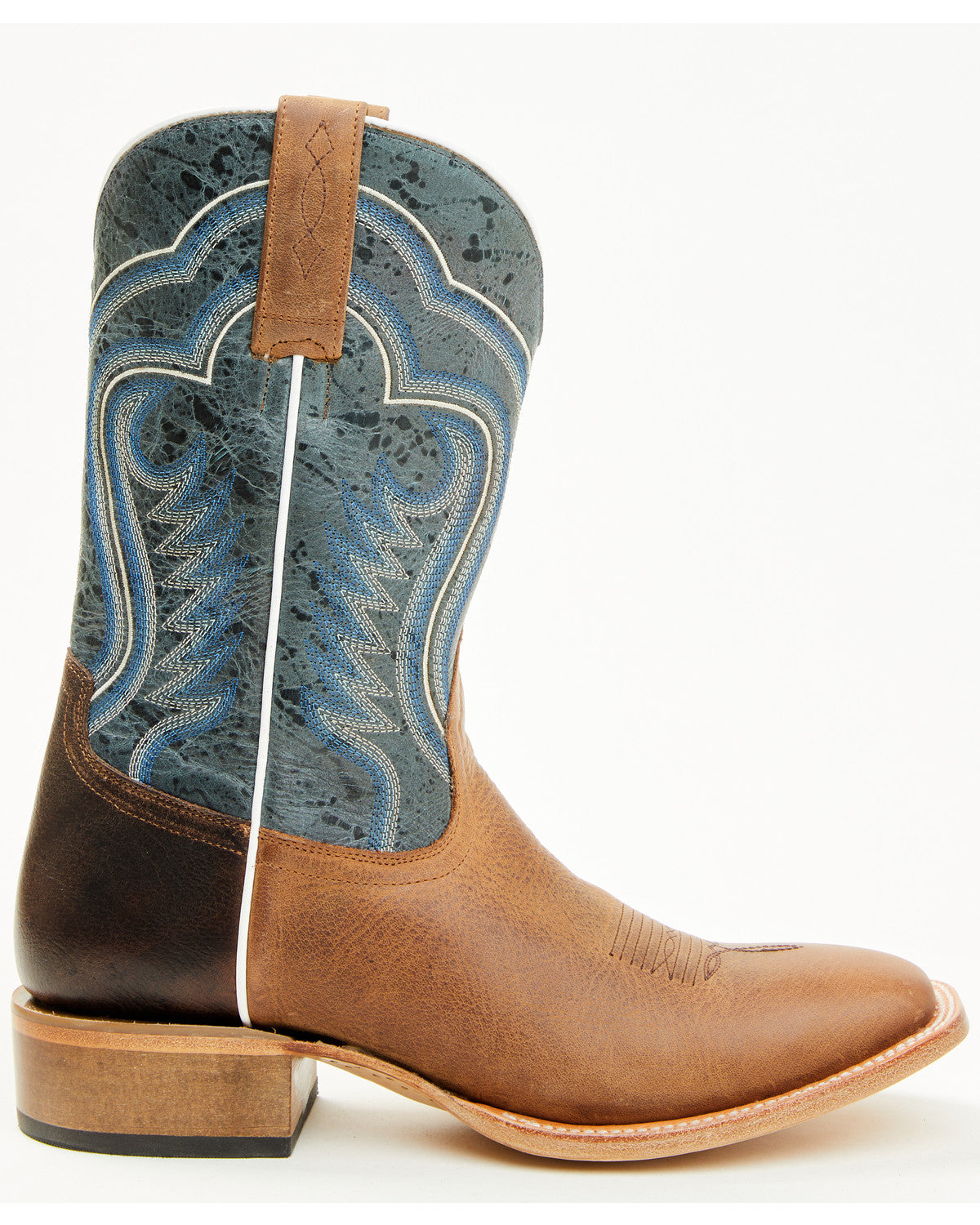 Men's Rover Blue Western Boots - Broad Square Toe | Cody James Boots