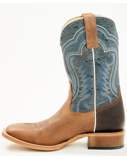 Men's Rover Blue Western Boots - Broad Square Toe | Cody James Boots