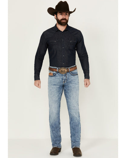 Men's Clover Leaf Wash Jackson Slim Straight Stretch Denim | Cody James Clothing