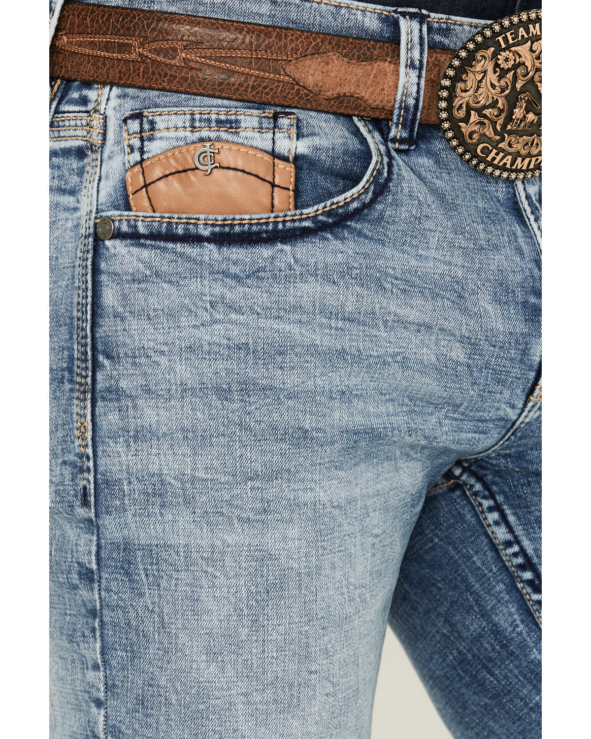 Men's Clover Leaf Wash Jackson Slim Straight Stretch Denim | Cody James Clothing