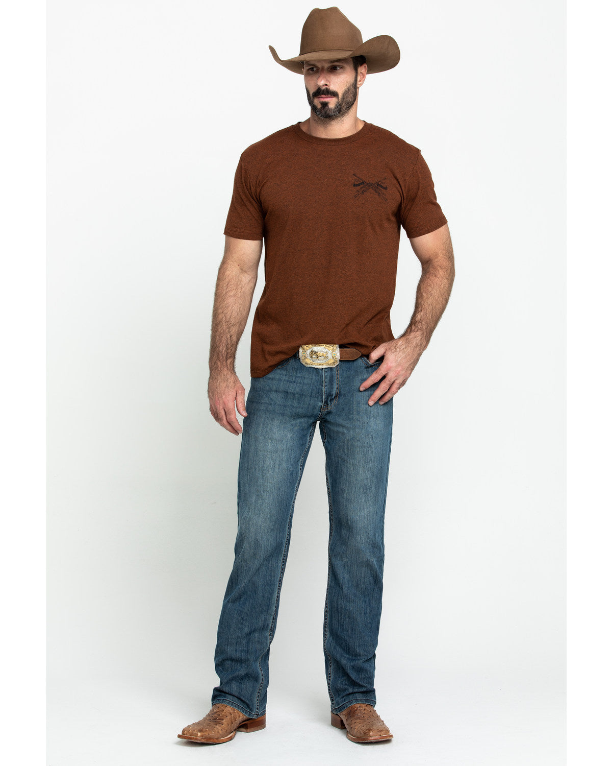 Men's Bozeman Wash Wyatt Slim Bootcut Stretch Denim Jeans | Cody James Clothing
