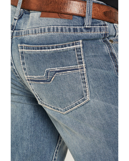 Men's Kansas Light Wash Wyatt Slim Bootcut Stretch Denim Je | Cody James Clothing