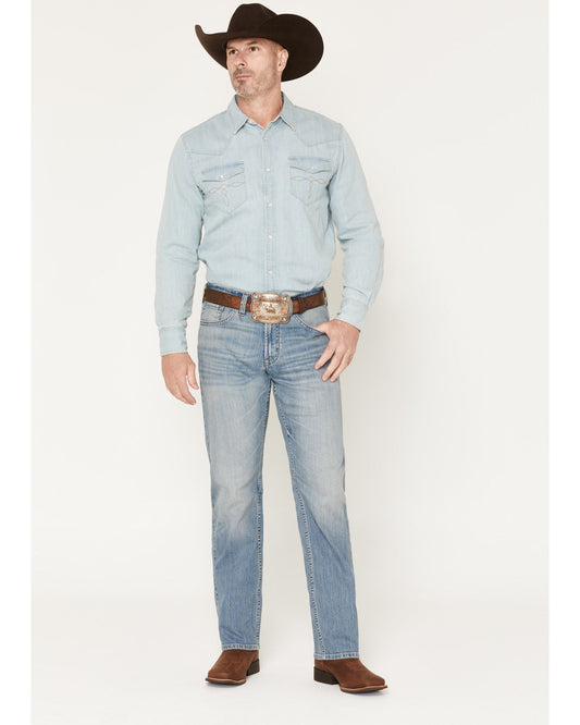 Men's Bronco Wash Yukon Relaxed Straight Stretch Denim Jean | Cody James Clothing