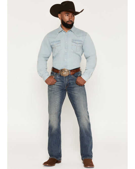 Men's Denver Wash Wyatt Slim Bootcut Stretch Denim Jeans | Cody James Clothing