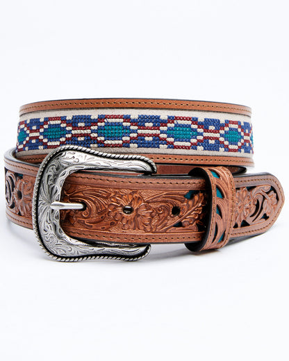 Men's Cross Stitch Western Belt | Cody James Accessories