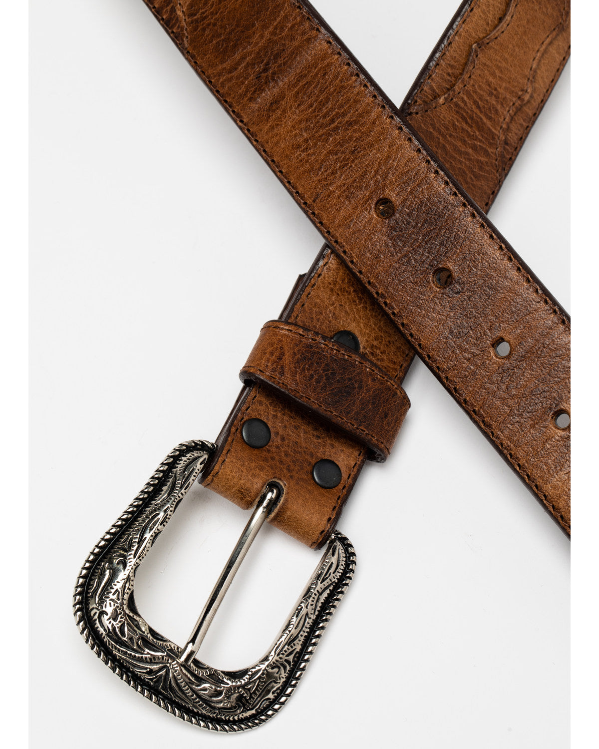 Men's Crazy Horse Burnished Leather Belt | Cody James Accessories