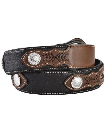 Men's Ribbon Inlay Leather Belt | Cody James Accessories
