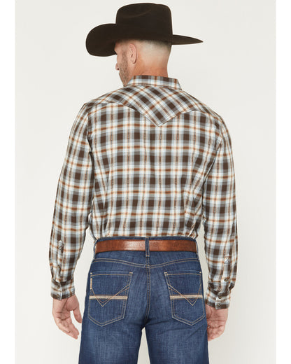 The American Cowboy Southwestern Plaid Print Long Sleeve Sn | Cody James Clothing