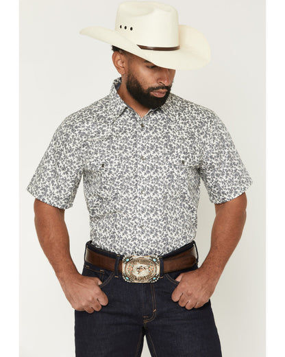 Men's Flynn Floral Print Short Sleeve Snap Western Shirt | Cody James Clothing