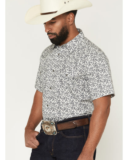 Men's Flynn Floral Print Short Sleeve Snap Western Shirt | Cody James Clothing