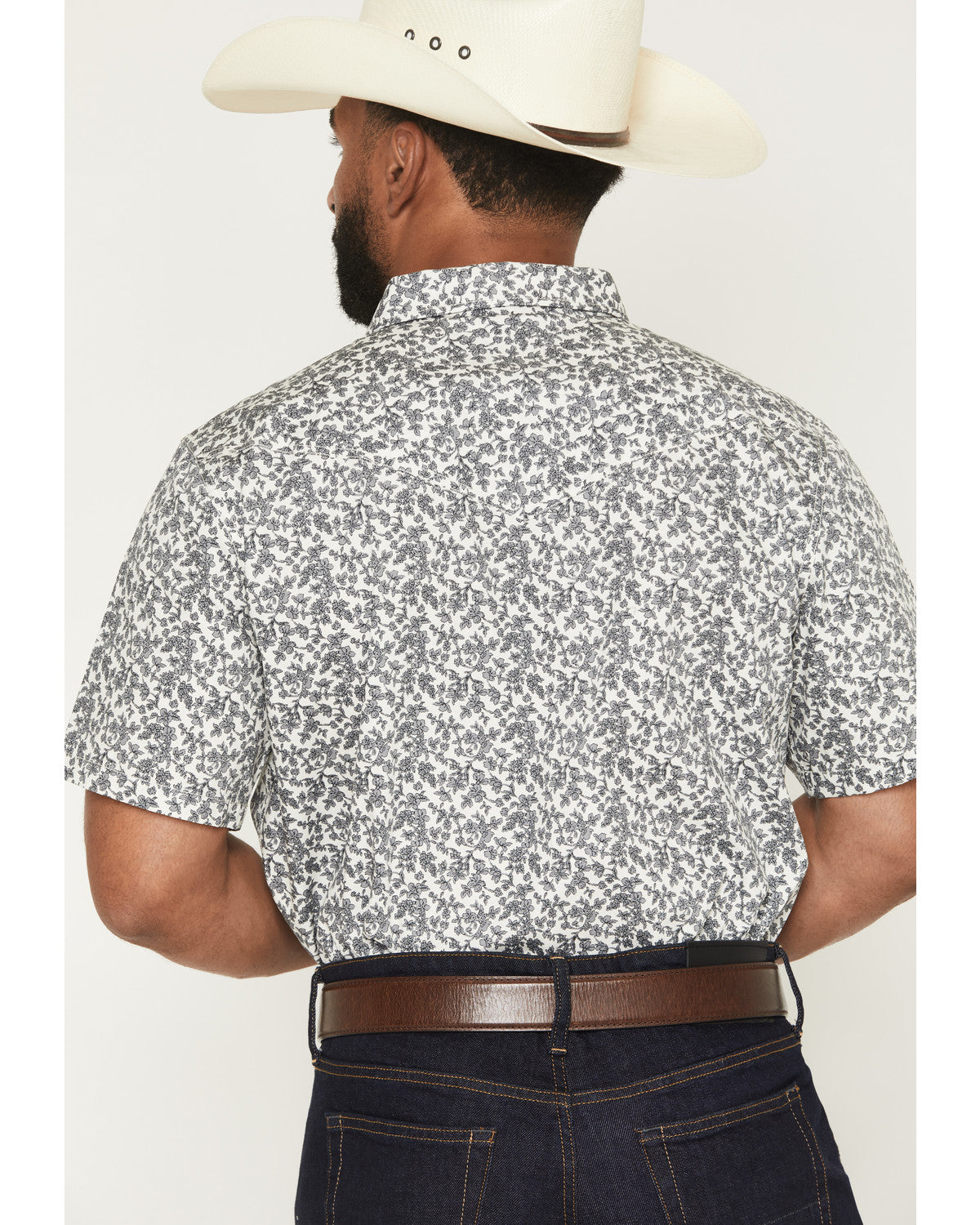 Men's Flynn Floral Print Short Sleeve Snap Western Shirt | Cody James Clothing