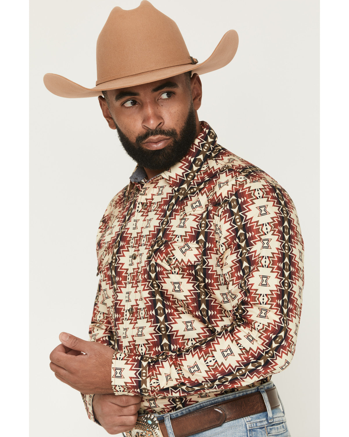 Men's Thatcher Southwestern Print Long Sleeve Snap Western | Cody James Clothing