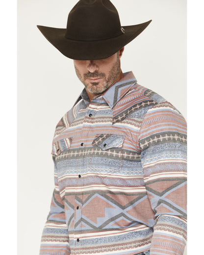 Men's Mountain Ranger Southwestern Striped Long Sleeve Snap | Cody James Clothing
