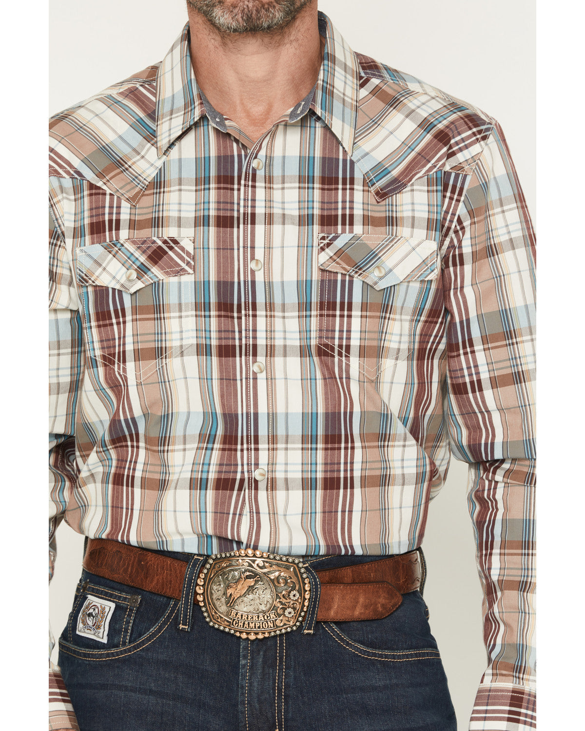 Men's Ridge Rider Plaid Print Long Sleeve Snap Western Shir | Cody James Clothing