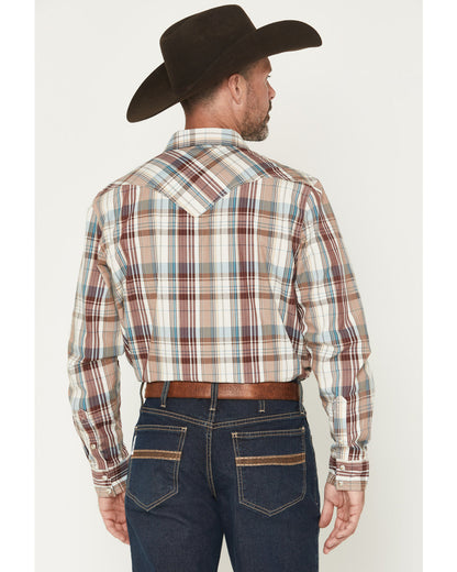 Men's Ridge Rider Plaid Print Long Sleeve Snap Western Shir | Cody James Clothing