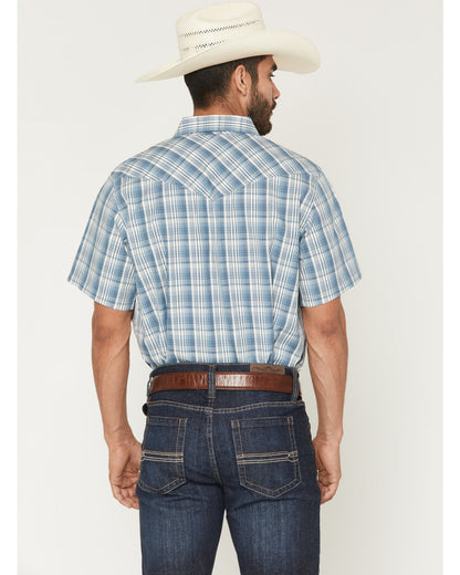 Men's Briggs Plaid Print Short Sleeve Snap Western Shirt | Cody James Clothing