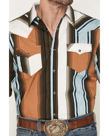 Men's Barrett Striped Long Sleeve Snap Western Shirt | Cody James Clothing