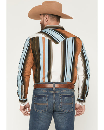 Men's Barrett Striped Long Sleeve Snap Western Shirt | Cody James Clothing