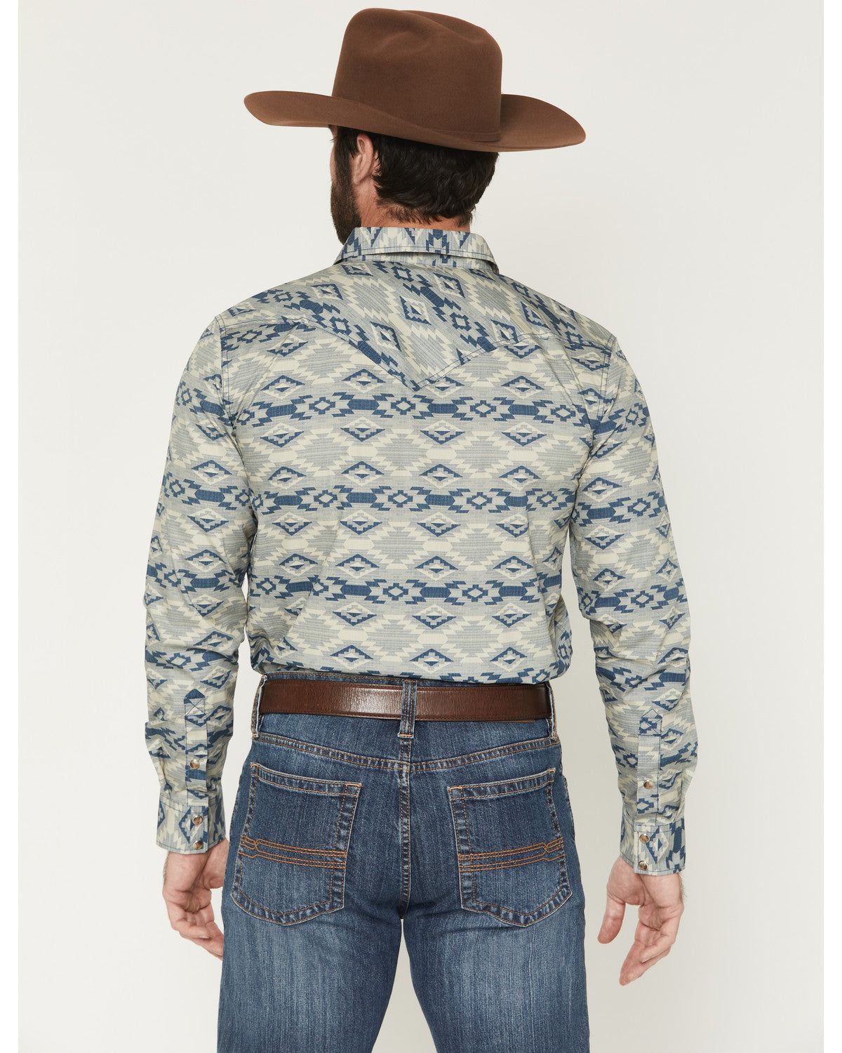 Men's Wider Southwestern Print Long Sleeve Snap Western Shi | Cody James Clothing