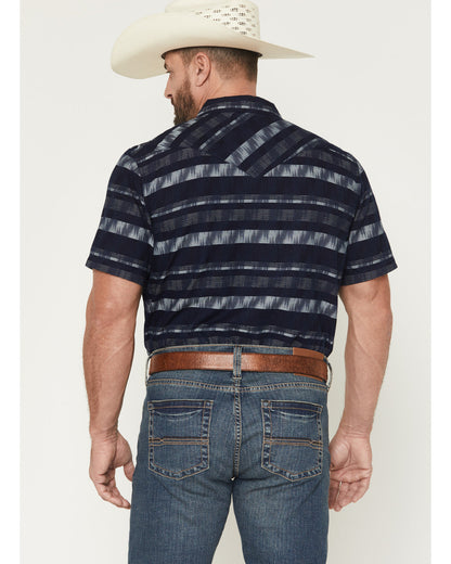 Men's Ikat Striped Short Sleeve Pearl Snap Western Shirt | Cody James Clothing
