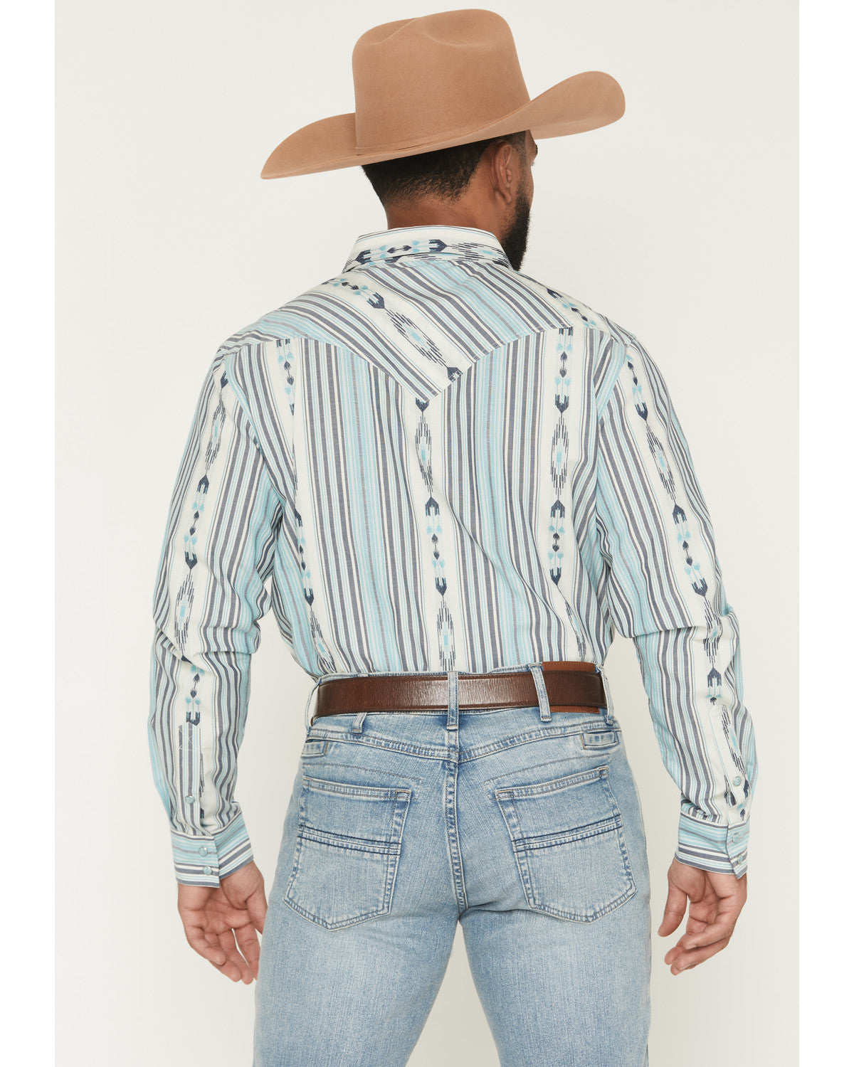 Men's Heath Southwestern Striped Long Sleeve Snap Stretch W | Cody James Clothing