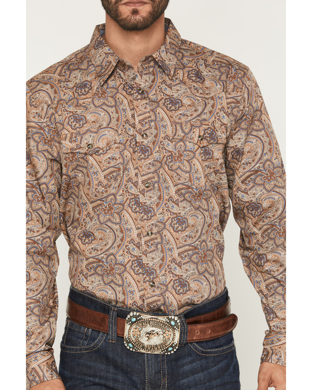 Men's Jensen Paisley Print Long Sleeve Snap Western Shirt | Cody James Clothing