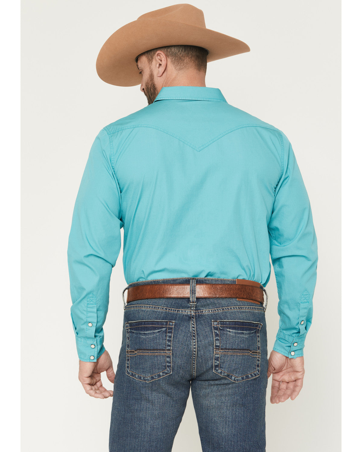 Men's Rock Solid Long Sleeve Snap Western Shirt | Cody James Clothing