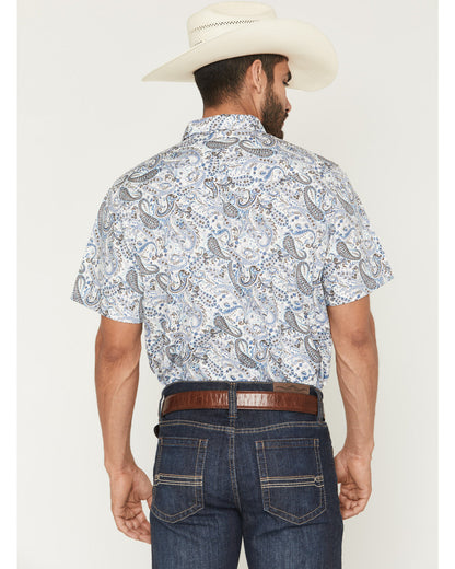 Men's Ryder Paisley Print Short Sleeve Snap Western Shirt | Cody James Clothing