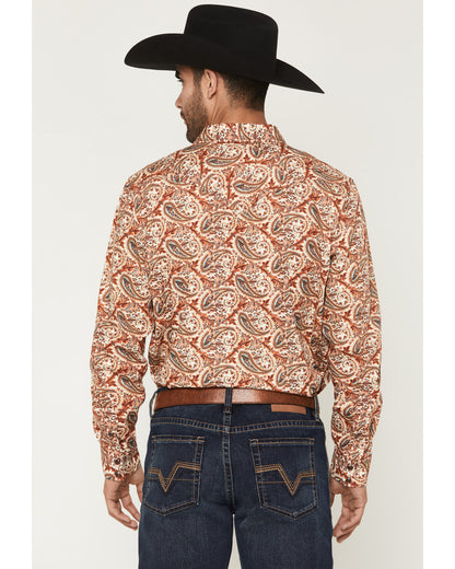 Men's Cowboy Boogie Paisley Print Long Sleeve Snap Western | Cody James Clothing