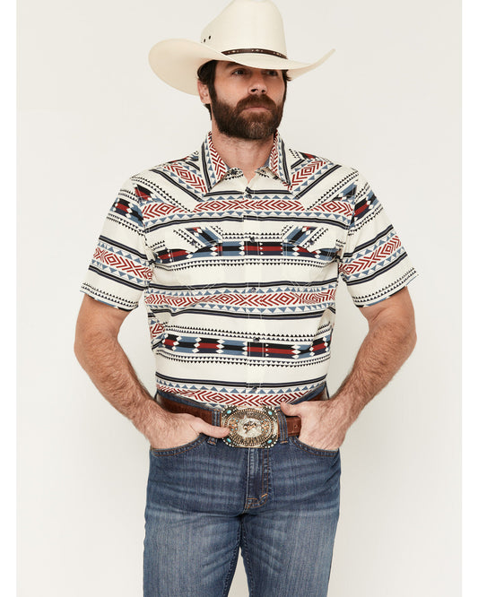 Indian Summer Southwestern Print Short Sleeve Snap Western | Cody James Clothing