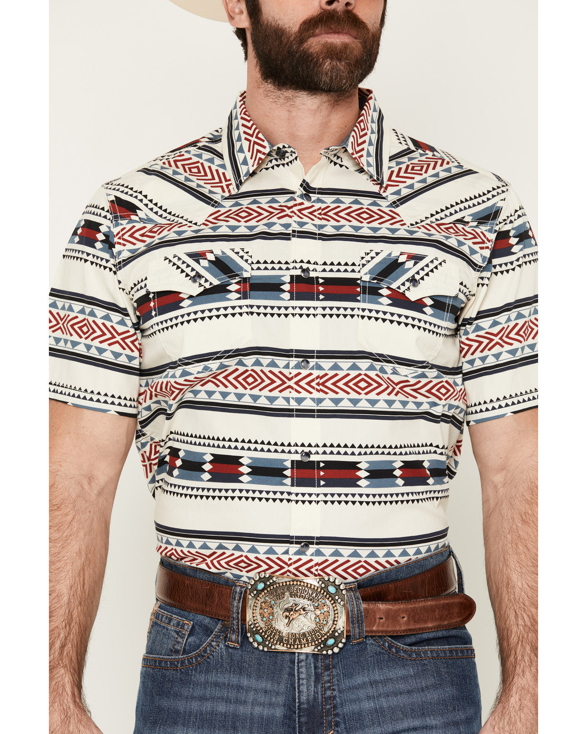 Indian Summer Southwestern Print Short Sleeve Snap Western | Cody James Clothing