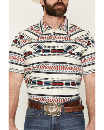 Indian Summer Southwestern Print Short Sleeve Snap Western | Cody James Clothing