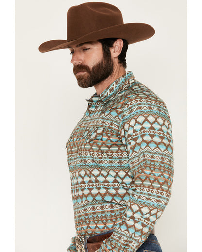 Men's Woodward Southwestern Long Sleeve Snap Western Shirt | Cody James Clothing