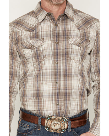 Men's Legend Dobby Plaid Print Long Sleeve Snap Western Shi | Cody James Clothing