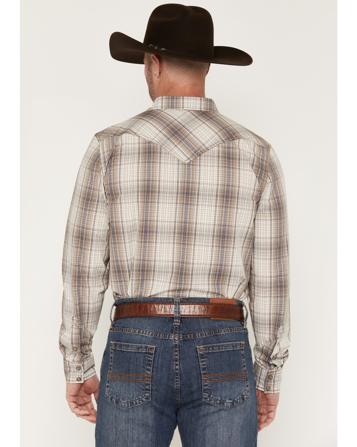 Men's Legend Dobby Plaid Print Long Sleeve Snap Western Shi | Cody James Clothing